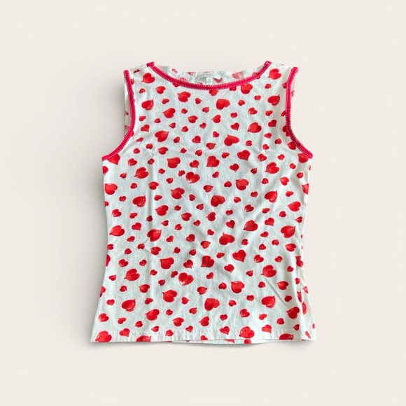 Escada Tops - Escada Red Heart Tank Top